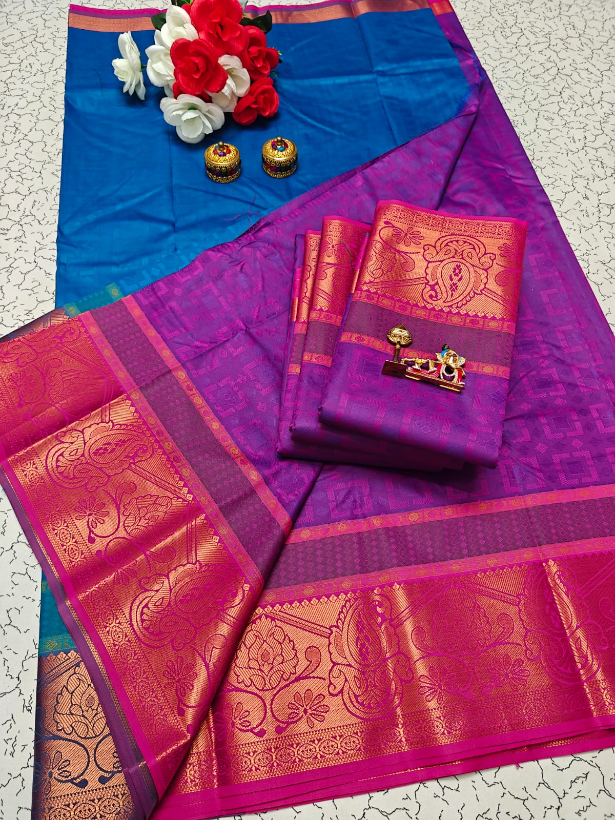 Karizma Silk Saree - 3D Embossed Design