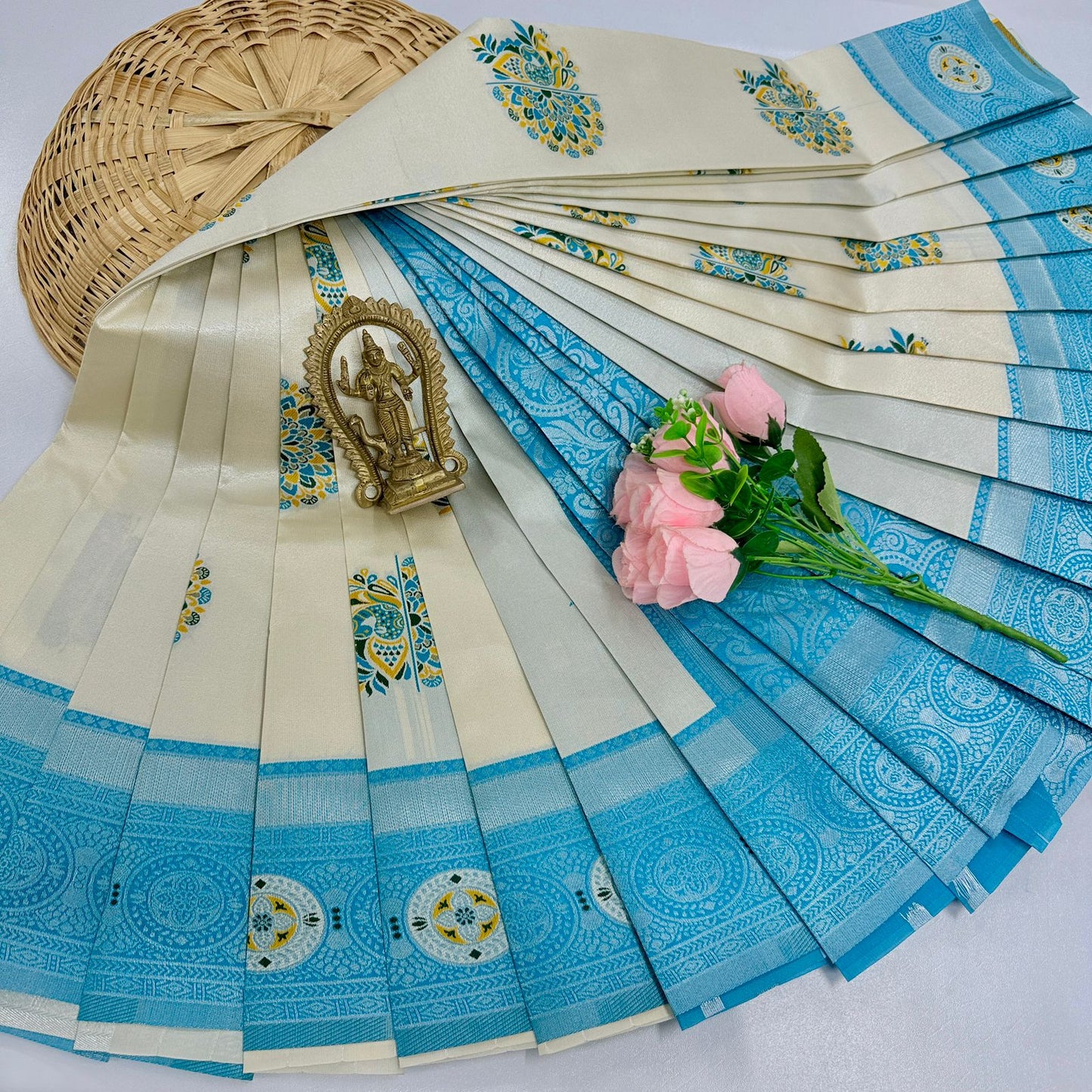 New Launch Digital Meena Tissue Sarees