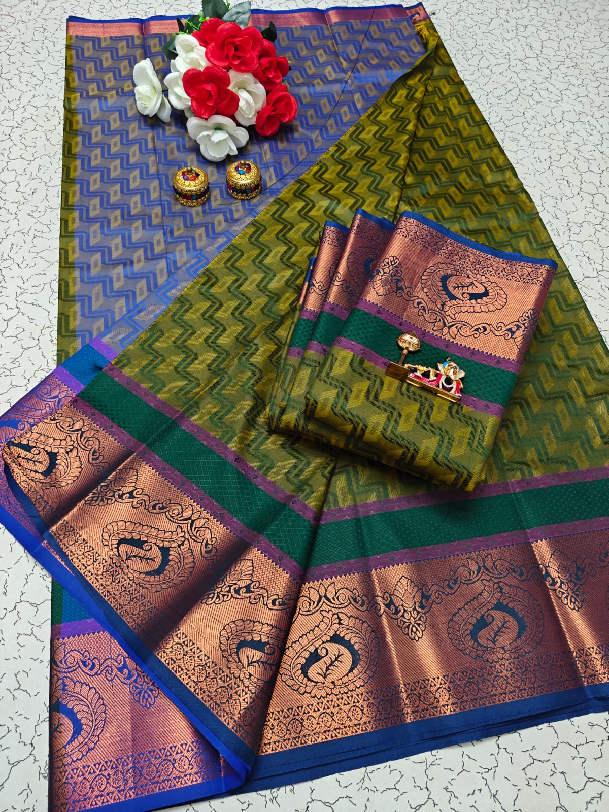 Karizma Silk Saree - 3D Embossed Design