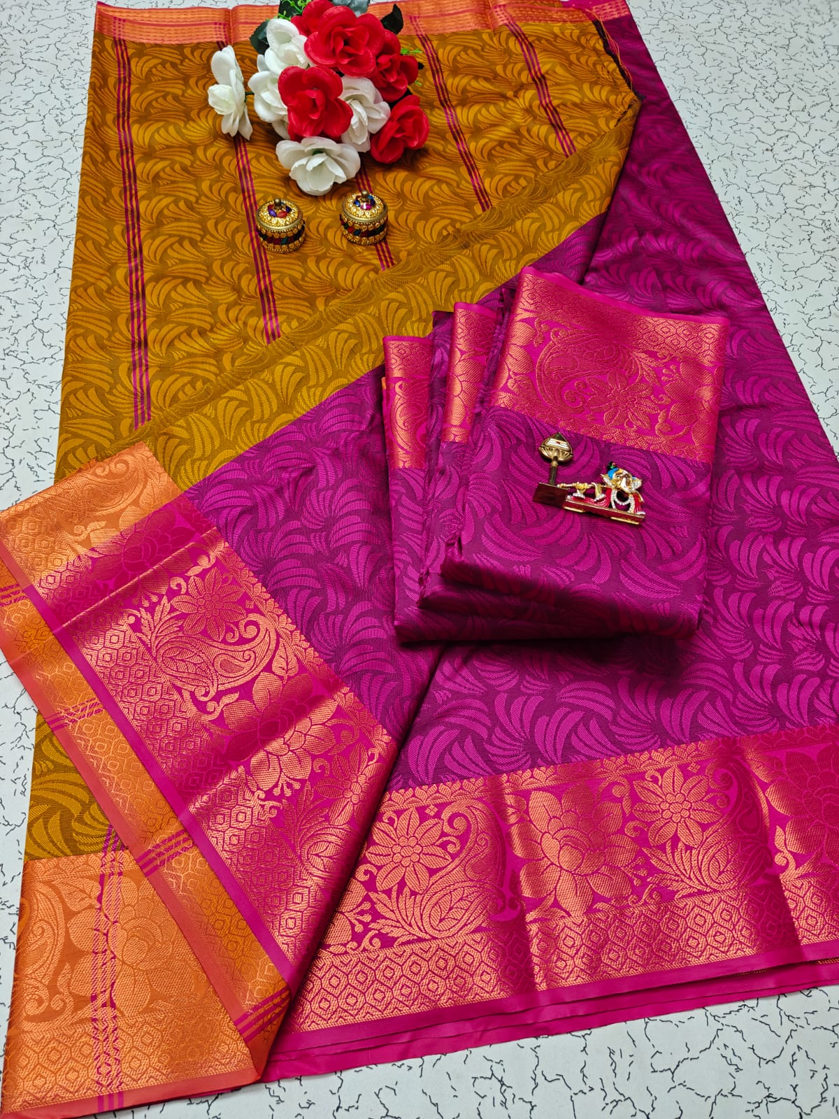 Karizma Silk Saree - 3D Embossed Design