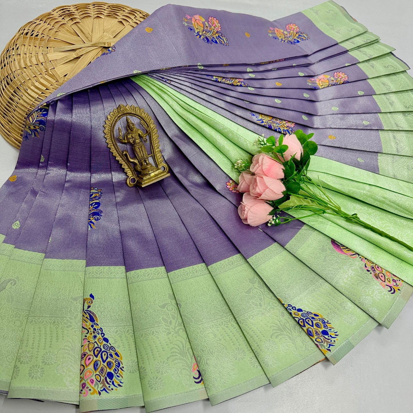 New Launch Digital Meena Tissue Sarees