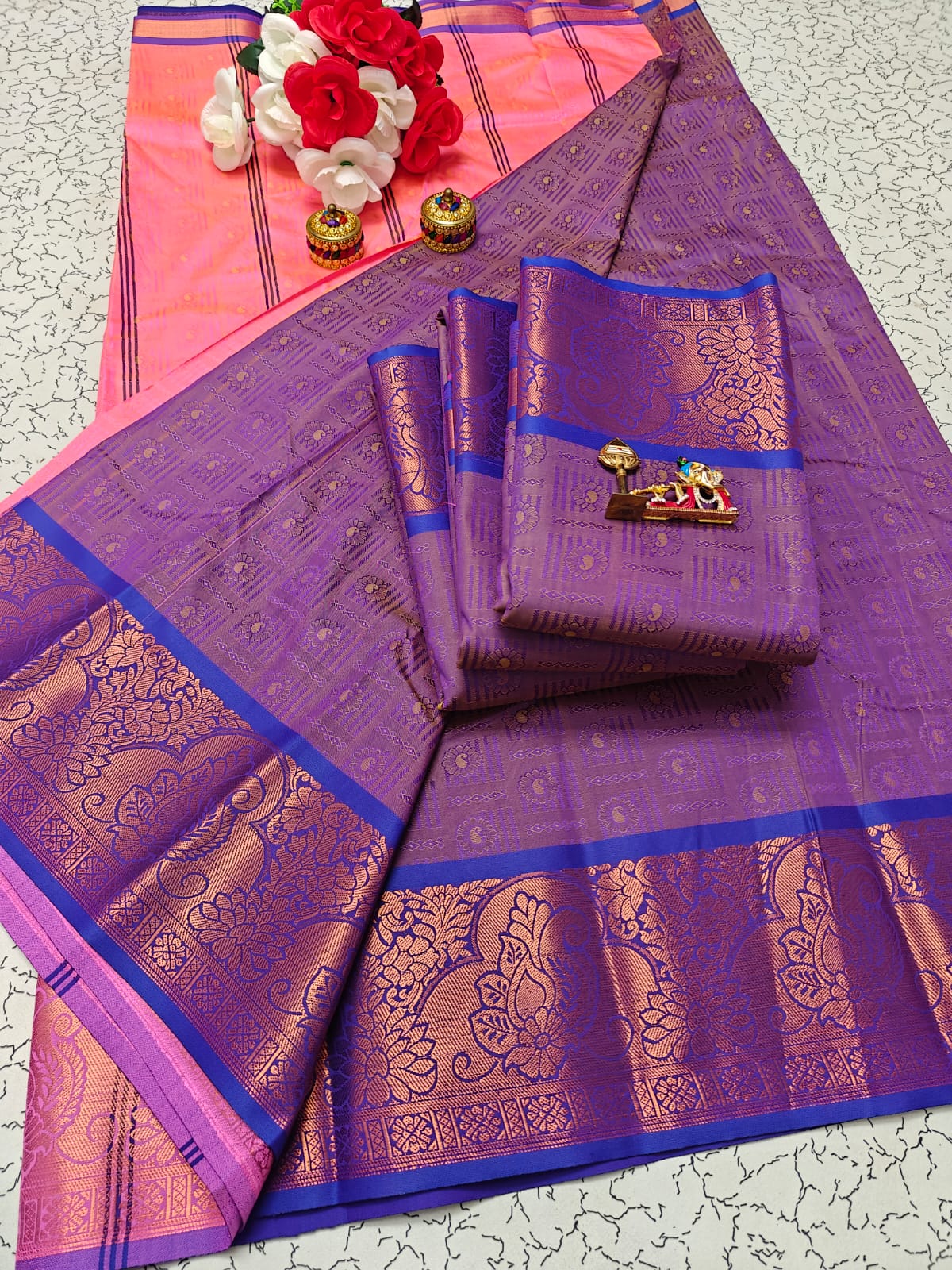 Karizma Silk Saree - 3D Embossed Design