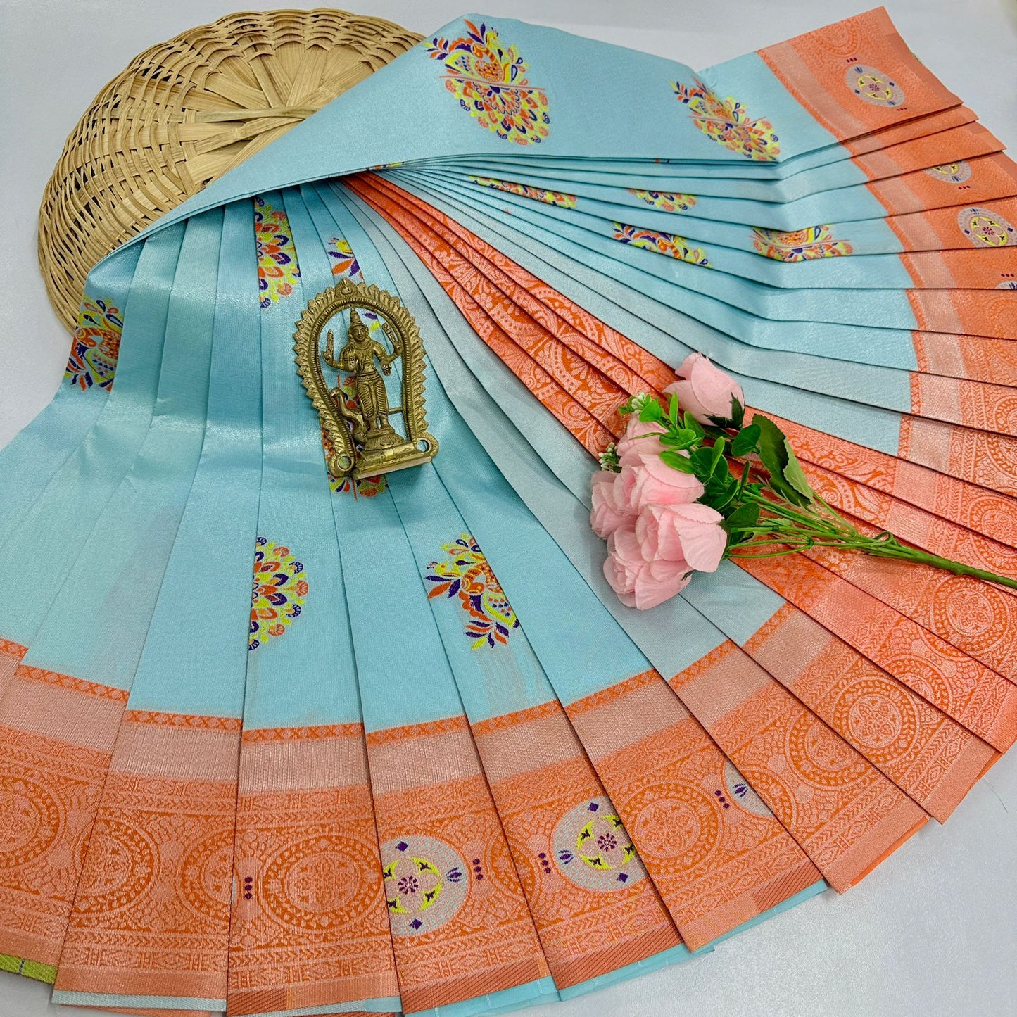 New Launch Digital Meena Tissue Sarees