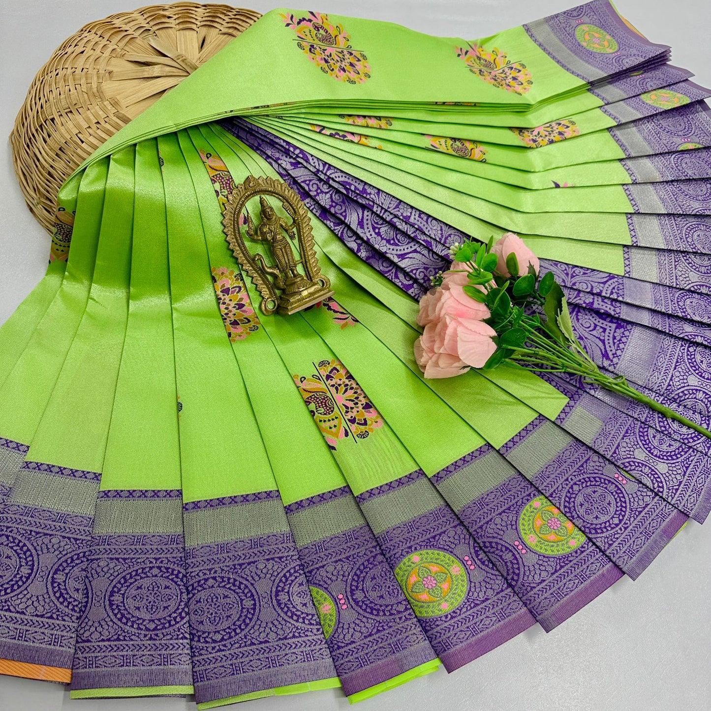 New Launch Digital Meena Tissue Sarees