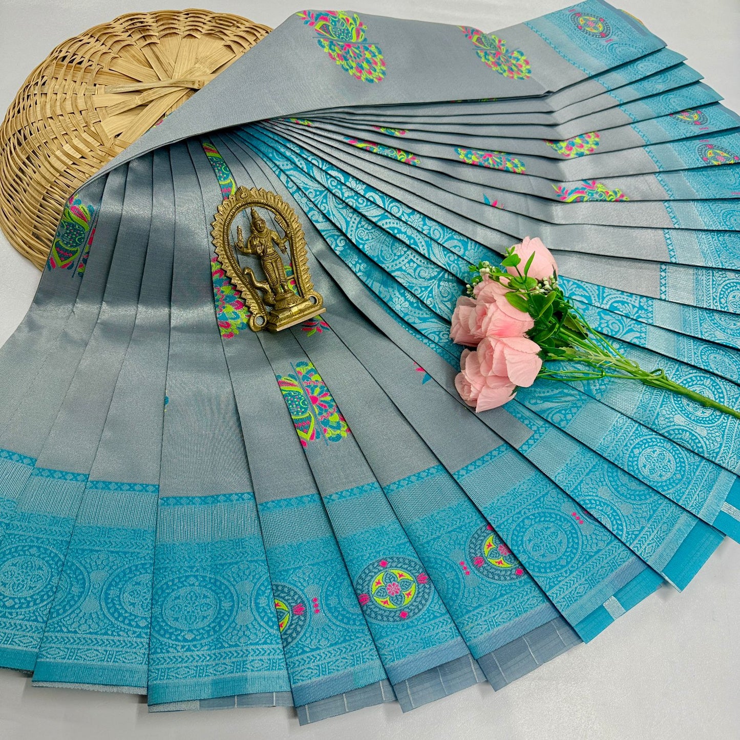 New Launch Digital Meena Tissue Sarees