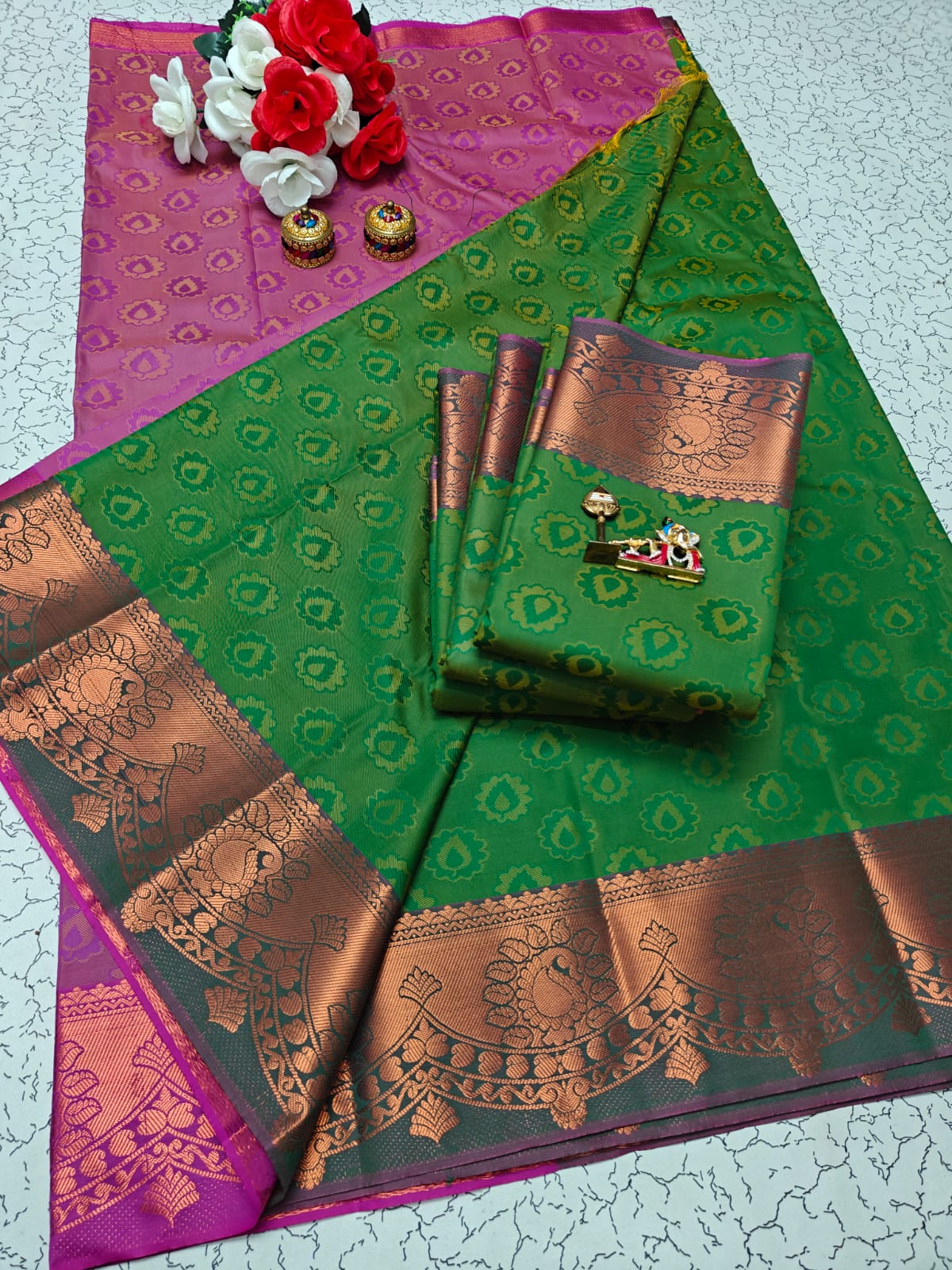 Karizma Silk Saree - 3D Embossed Design