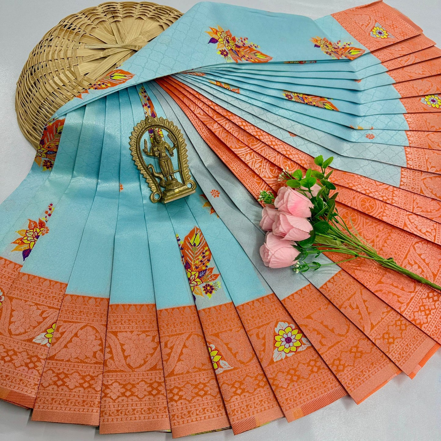 New Launch Digital Meena Tissue Sarees