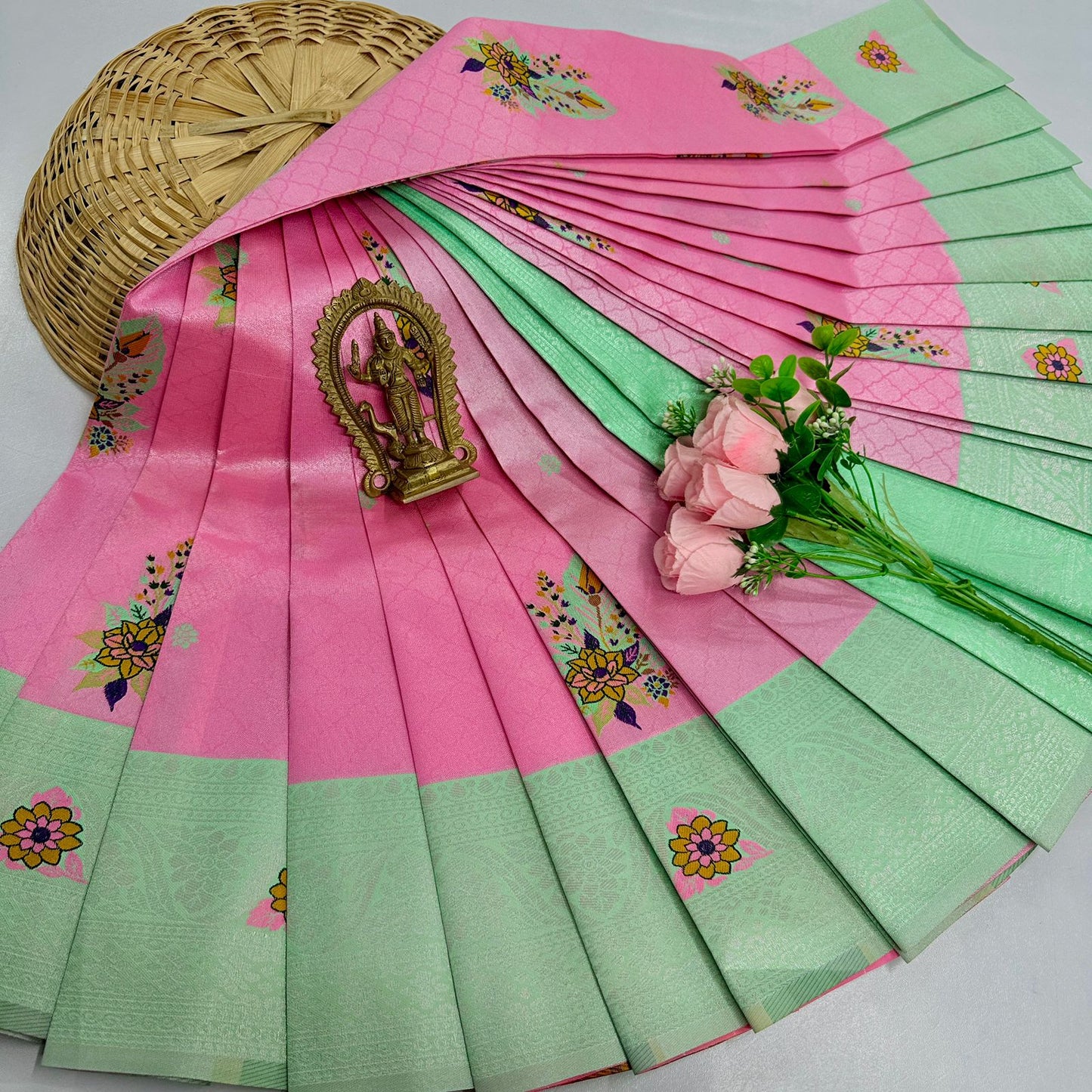 New Launch Digital Meena Tissue Sarees