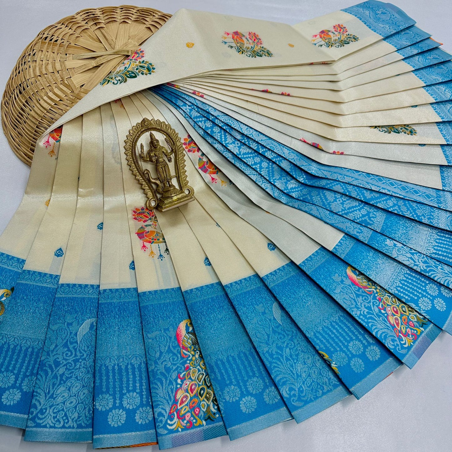 New Launch Digital Meena Tissue Sarees