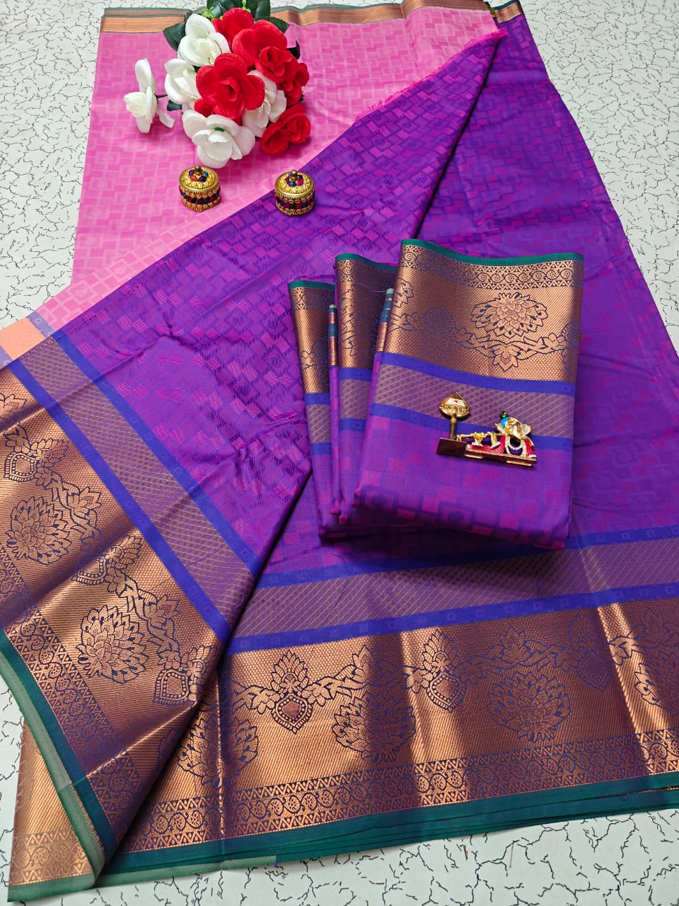 Karizma Silk Saree - 3D Embossed Design