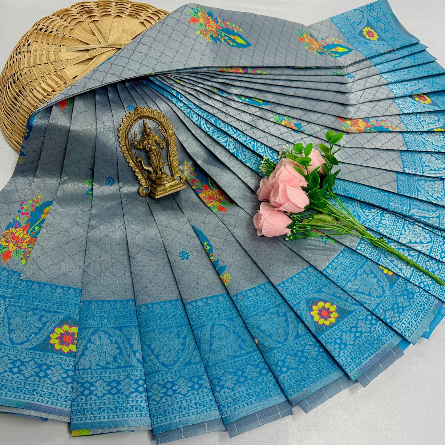 New Launch Digital Meena Tissue Sarees