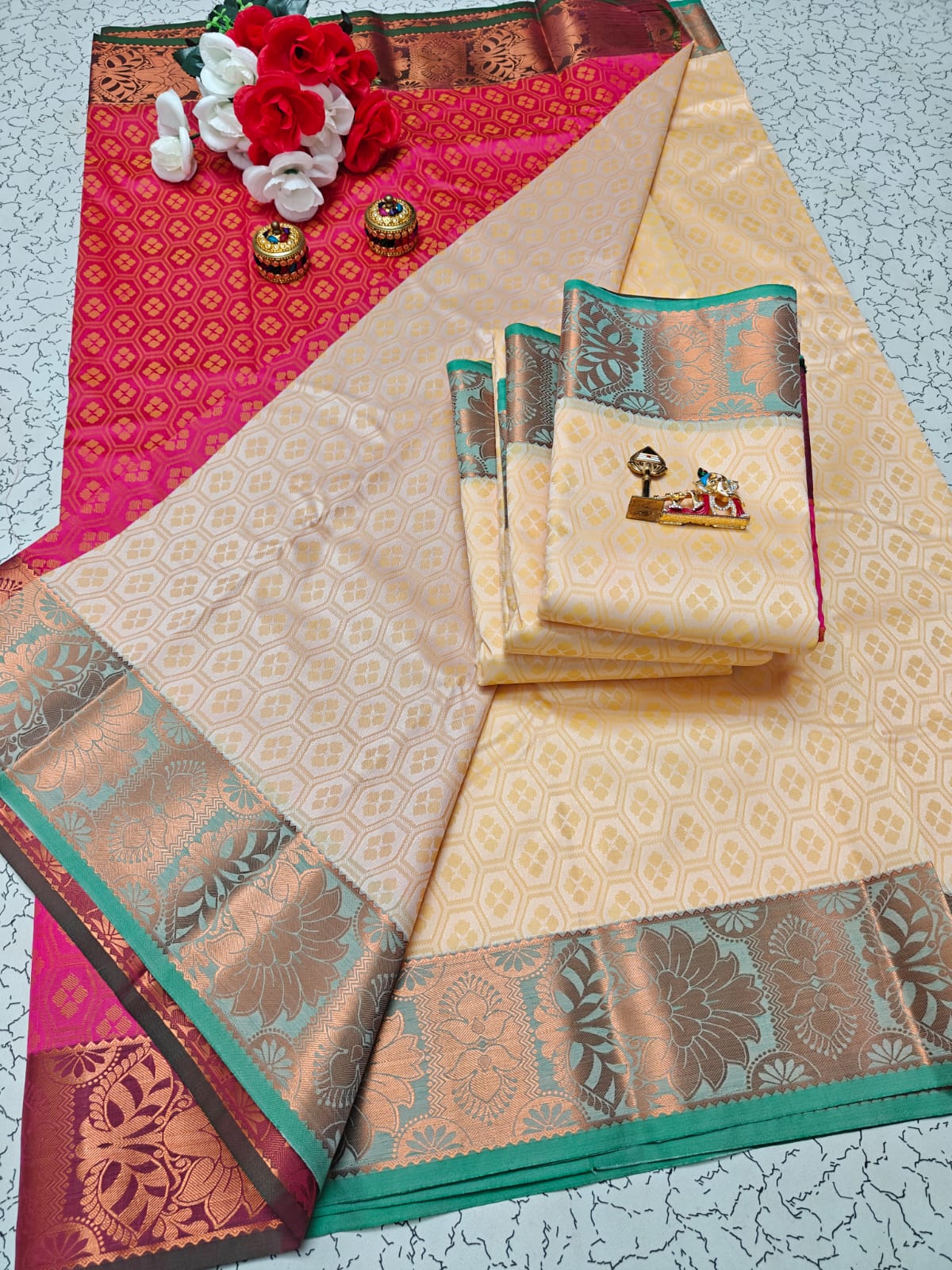 Karizma Silk Saree - 3D Embossed Design