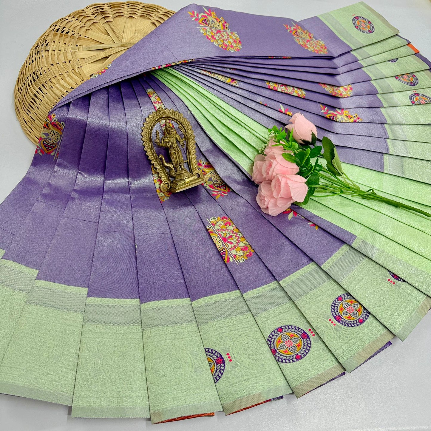 New Launch Digital Meena Tissue Sarees