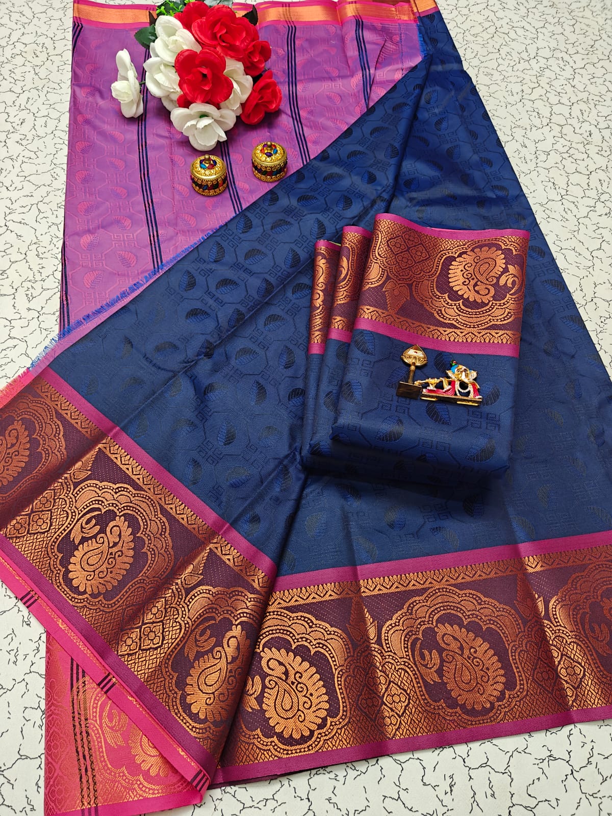 Karizma Silk Saree - 3D Embossed Design