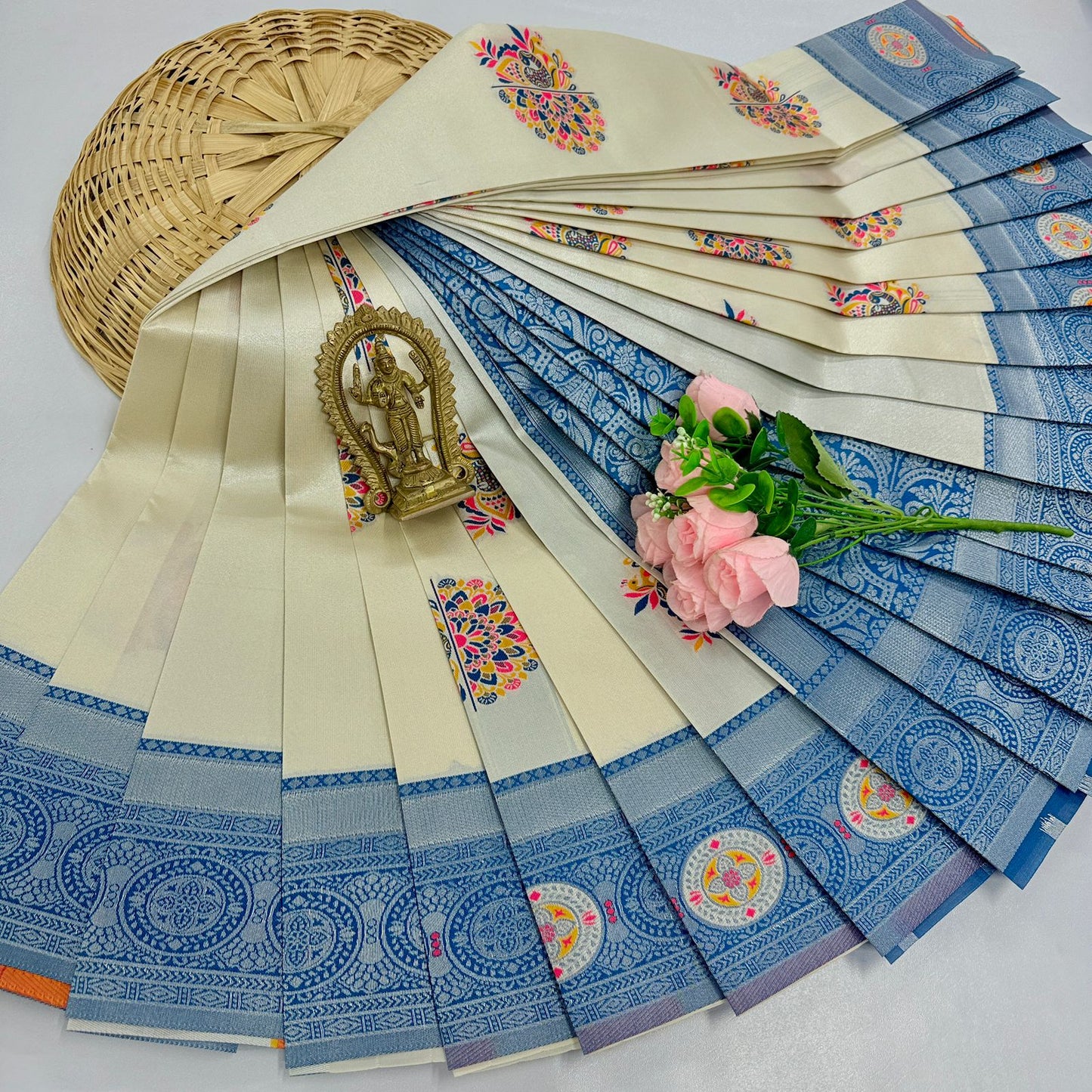 New Launch Digital Meena Tissue Sarees