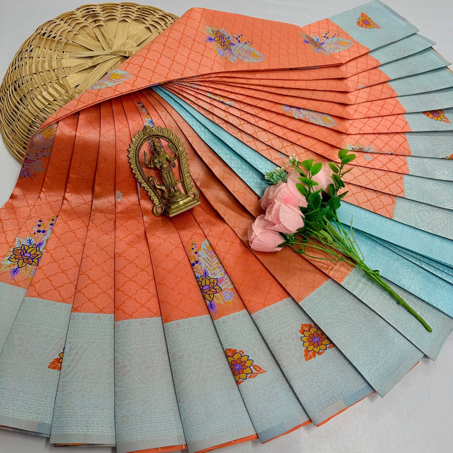 New Launch Digital Meena Tissue Sarees