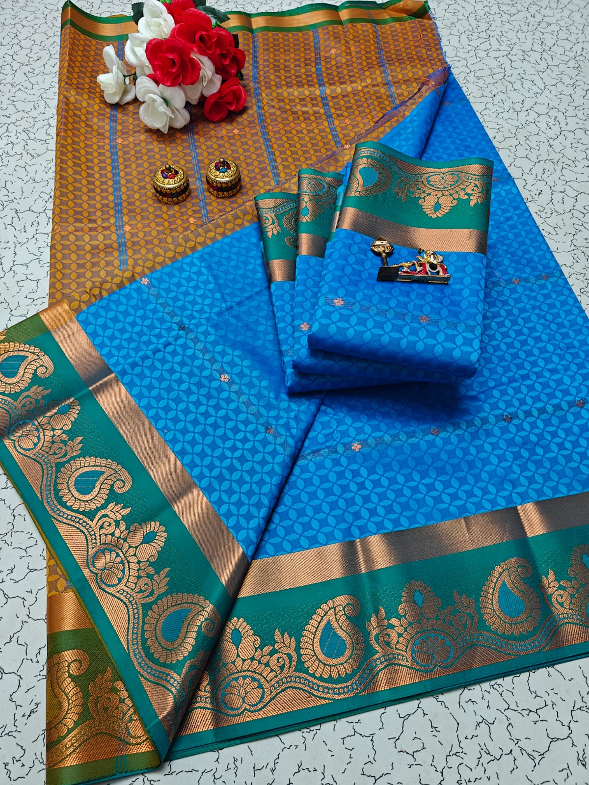 Karizma Silk Saree - 3D Embossed Design
