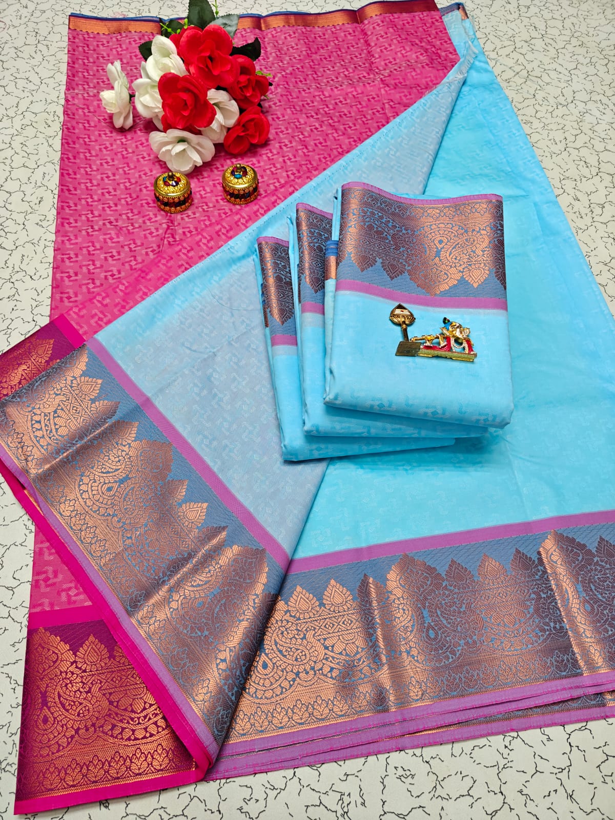 Karizma Silk Saree - 3D Embossed Design