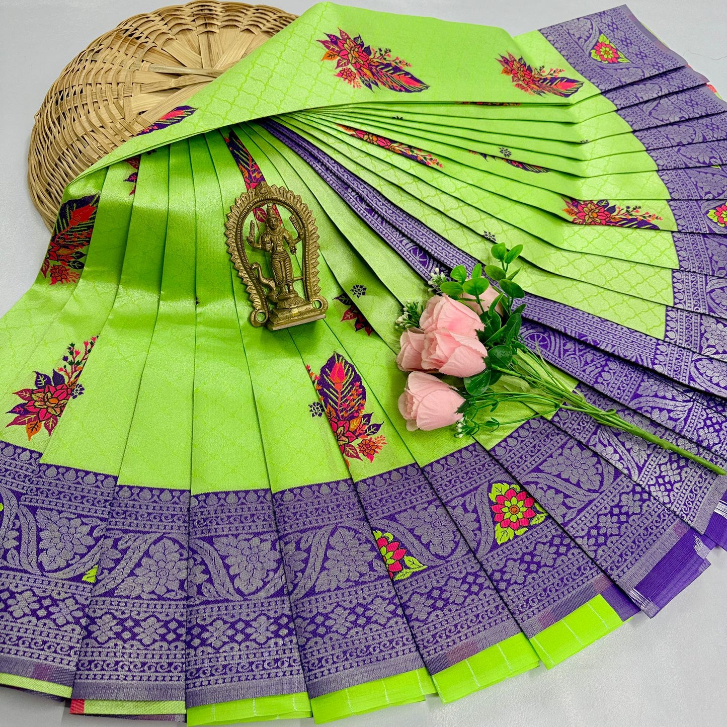 New Launch Digital Meena Tissue Sarees