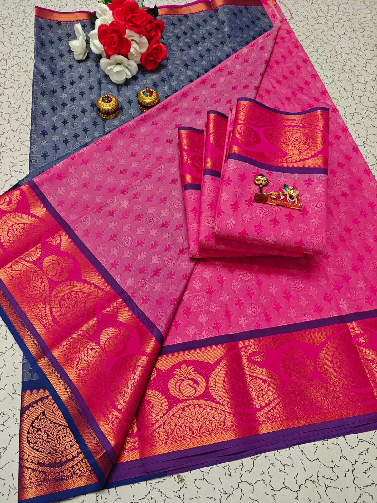 Karizma Silk Saree - 3D Embossed Design