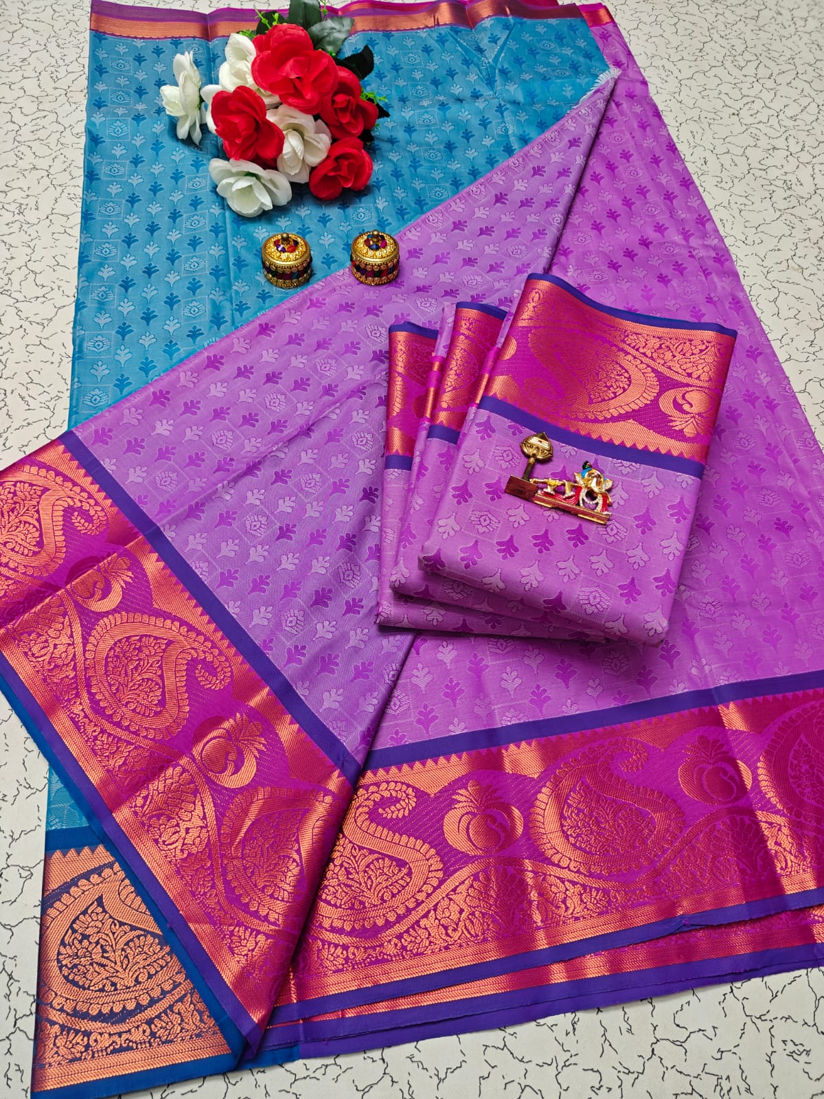 Karizma Silk Saree - 3D Embossed Design