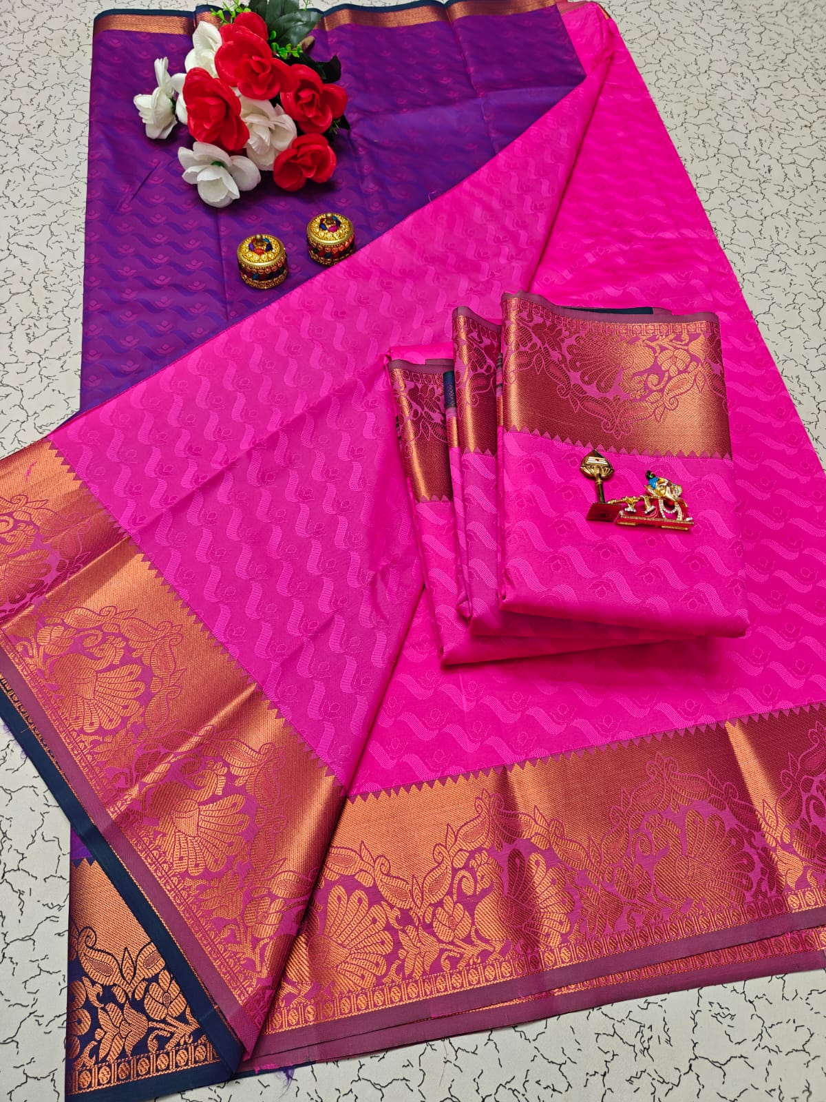 Karizma Silk Saree - 3D Embossed Design