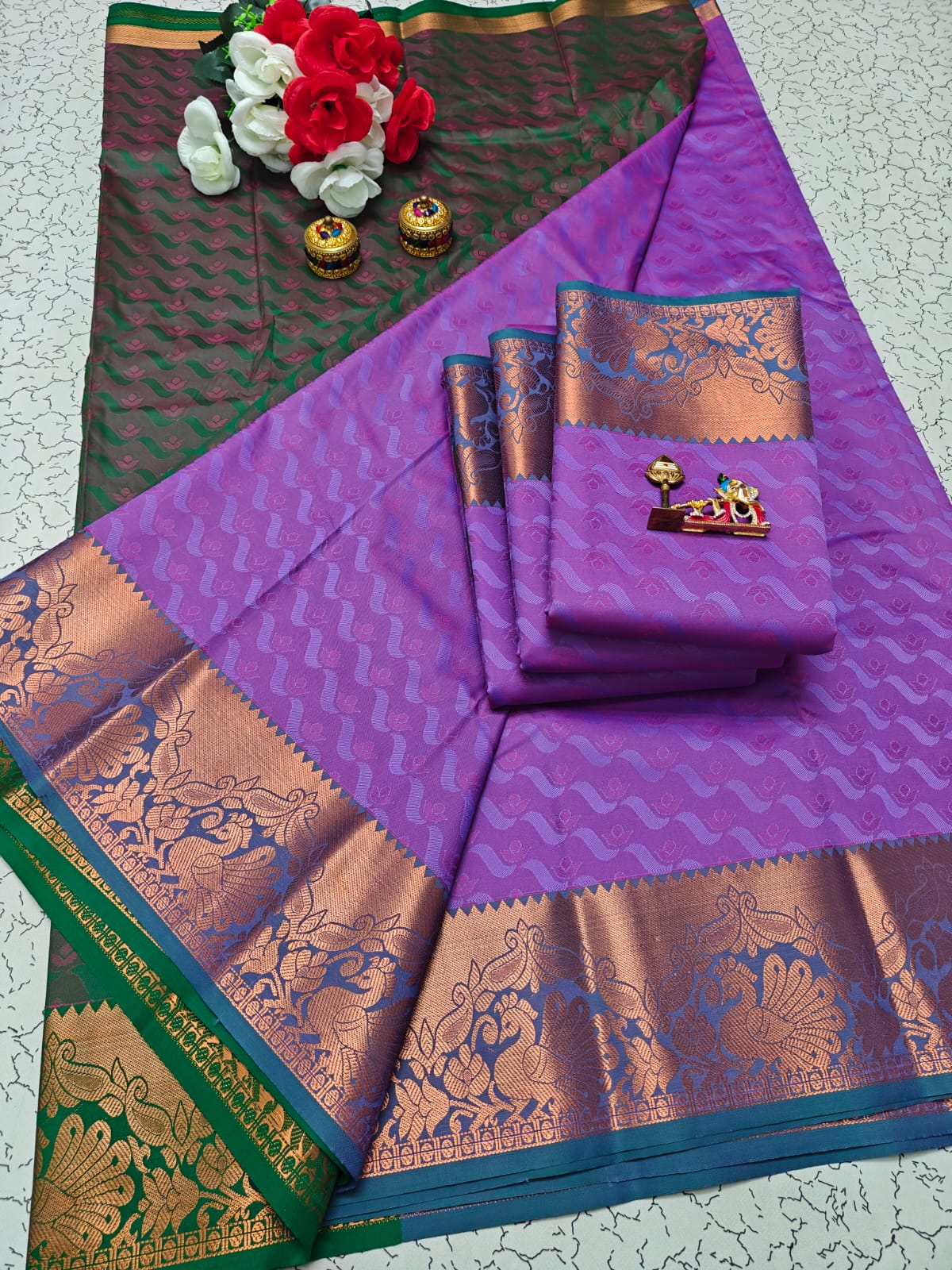 Karizma Silk Saree - 3D Embossed Design