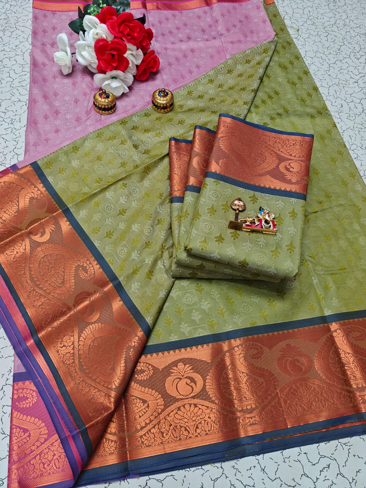 Karizma Silk Saree - 3D Embossed Design