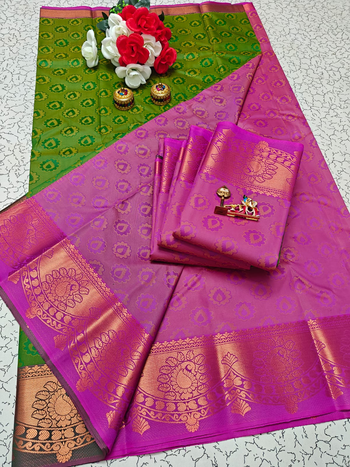 Karizma Silk Saree - 3D Embossed Design