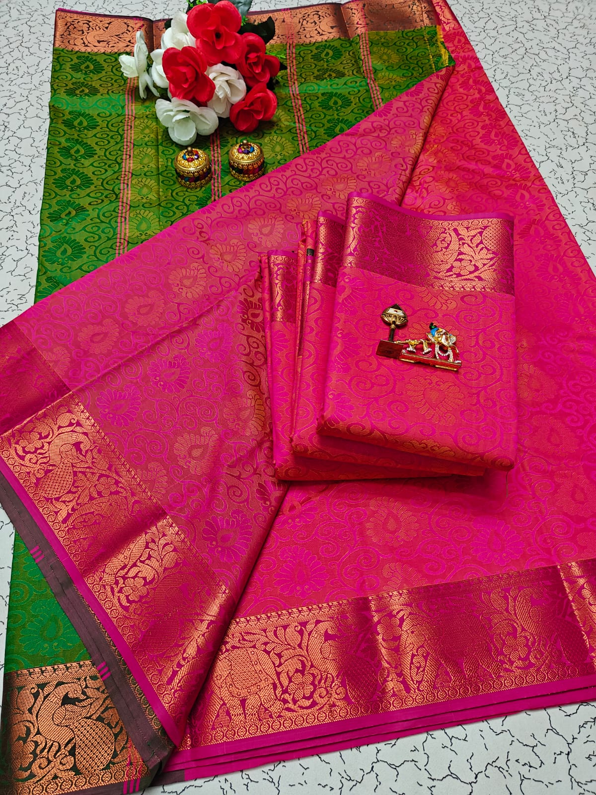Karizma Silk Saree - 3D Embossed Design