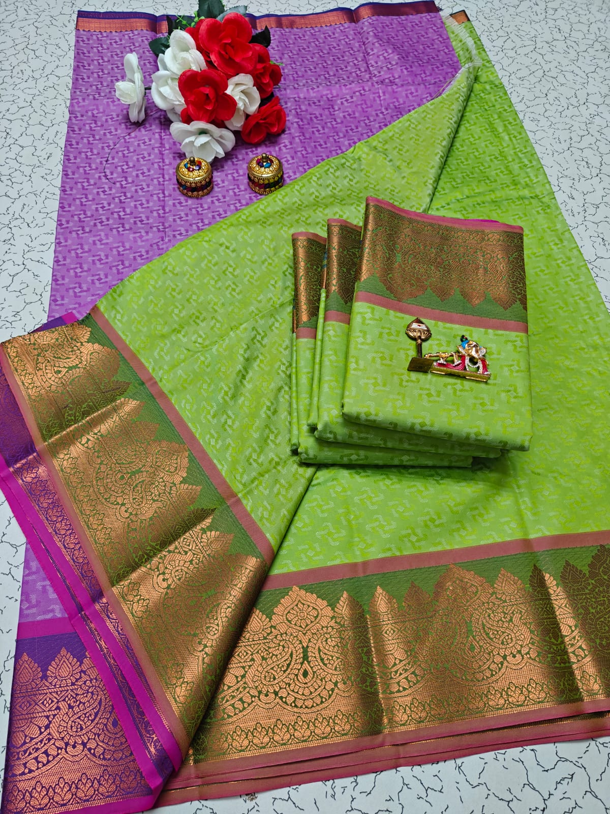 Karizma Silk Saree - 3D Embossed Design