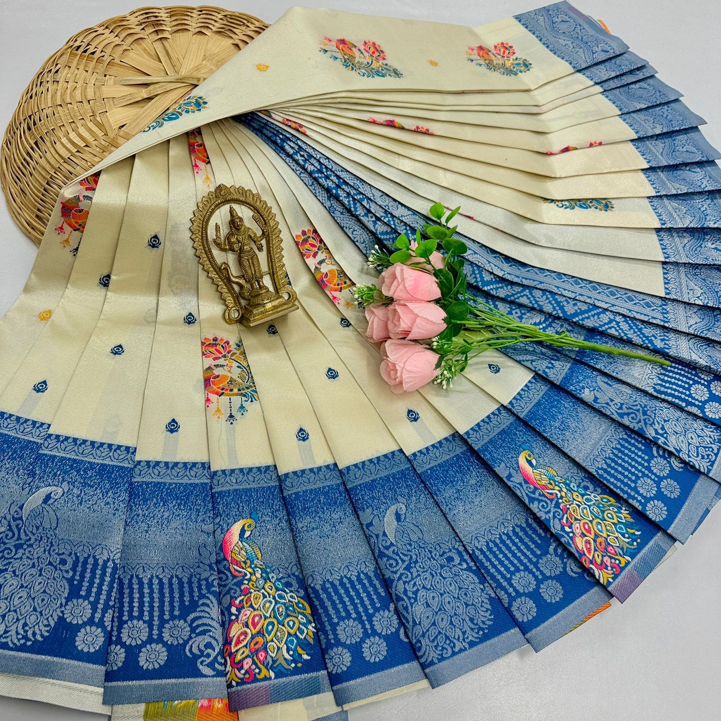 New Launch Digital Meena Tissue Sarees