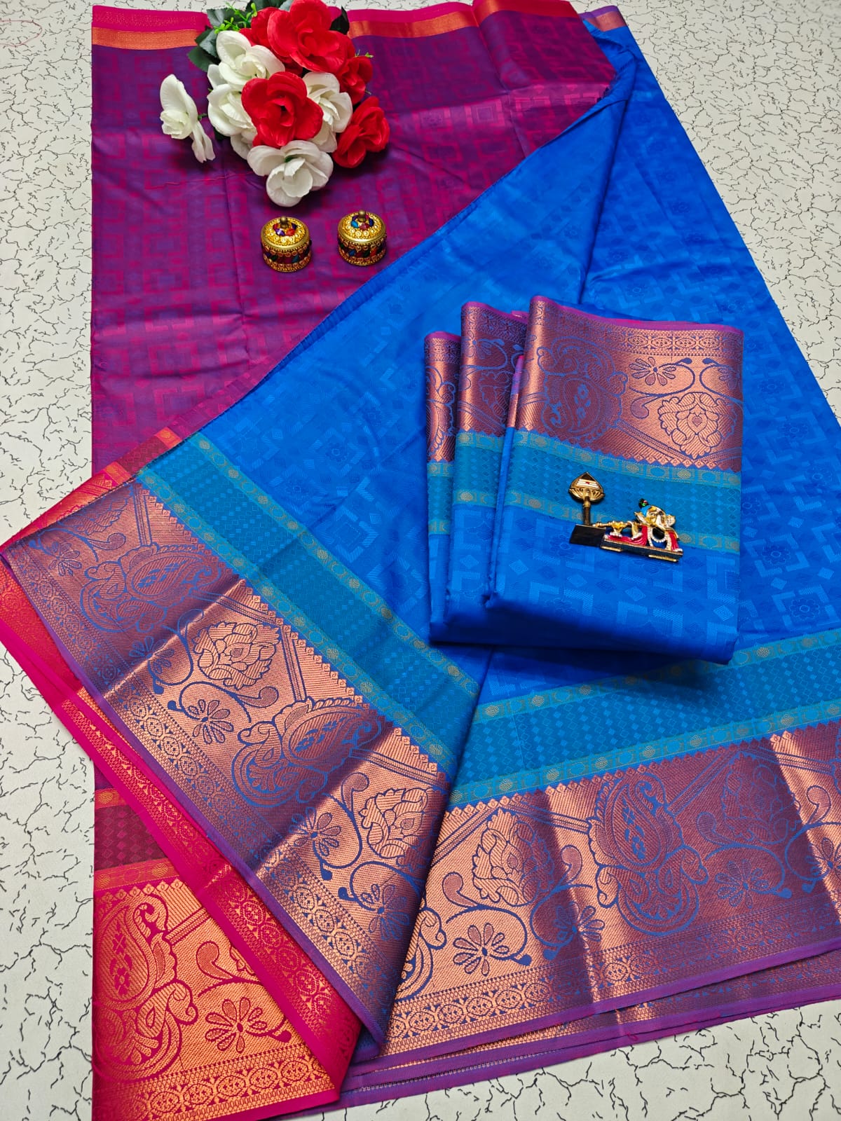 Karizma Silk Saree - 3D Embossed Design