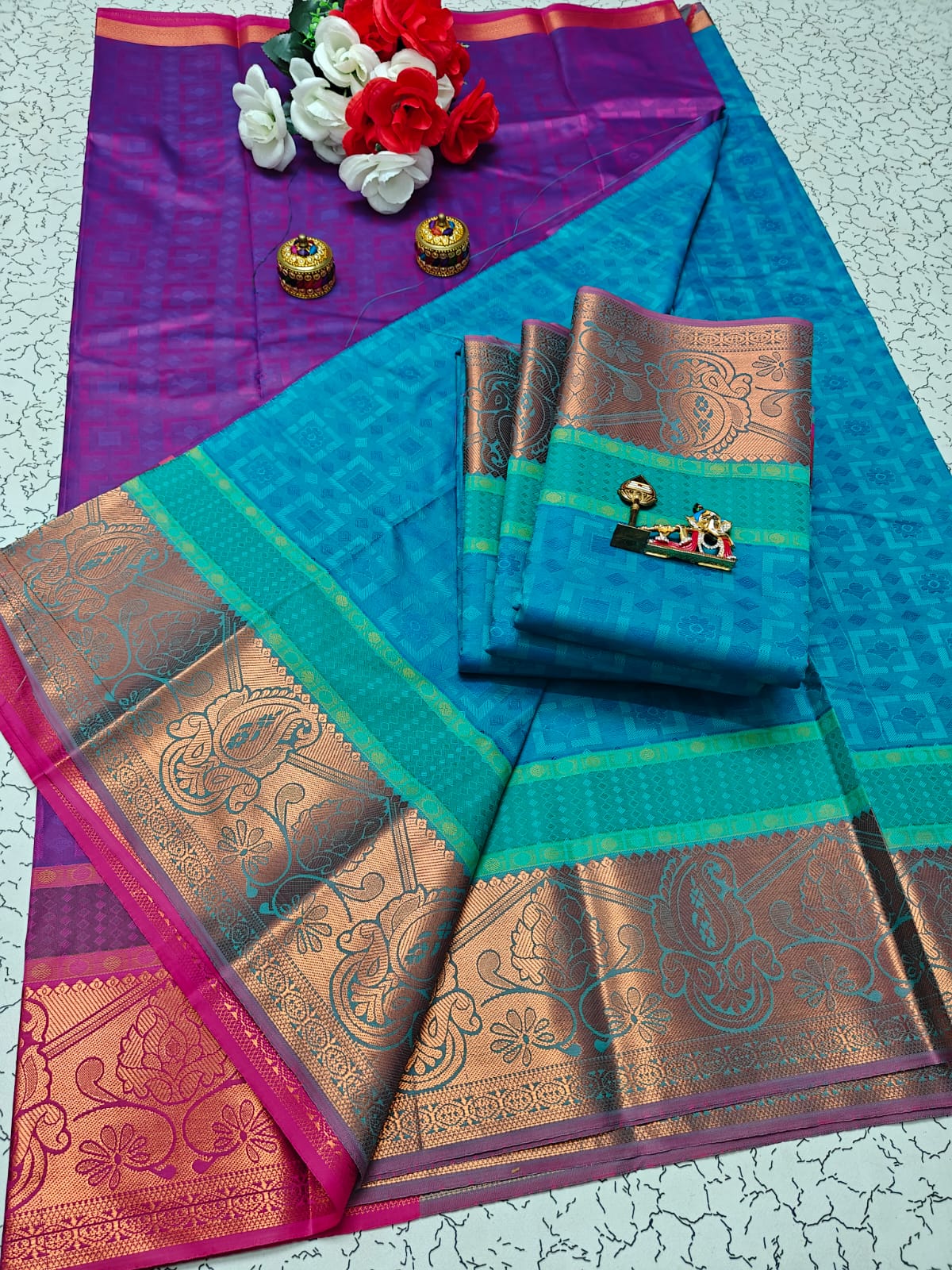 Karizma Silk Saree - 3D Embossed Design