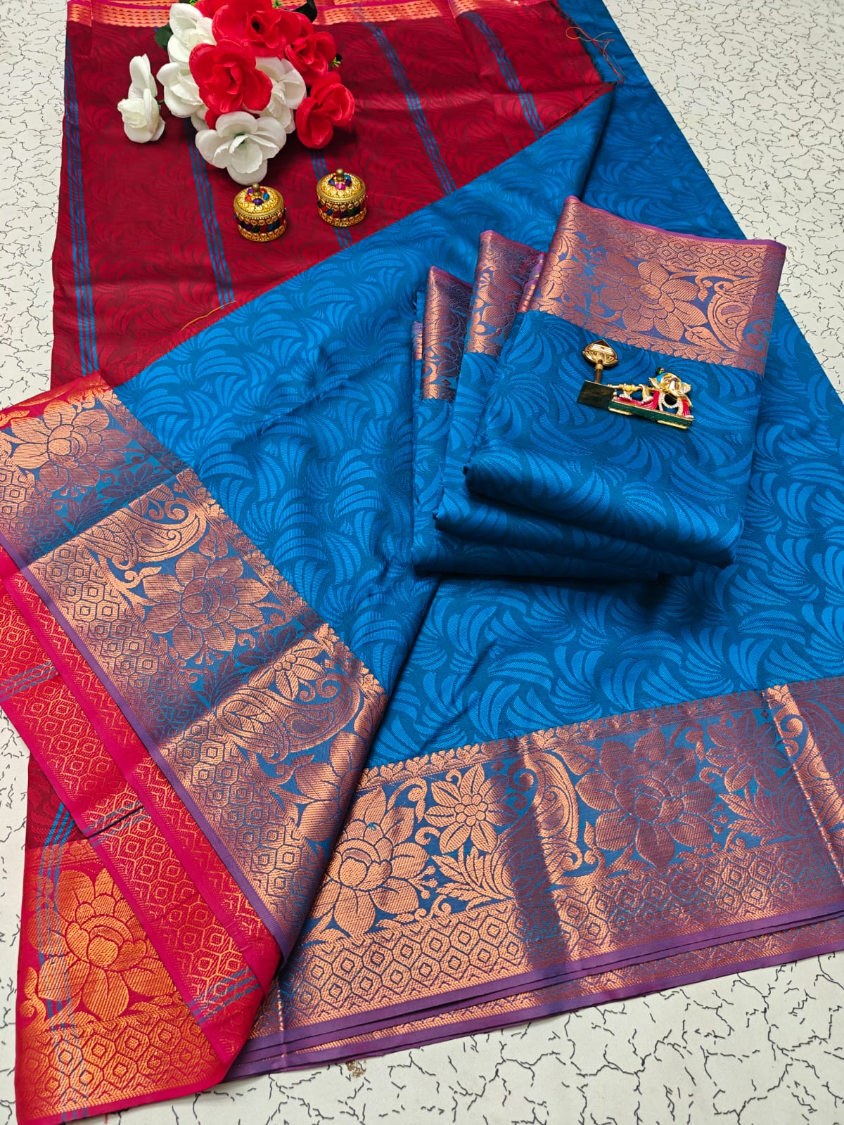 Karizma Silk Saree - 3D Embossed Design