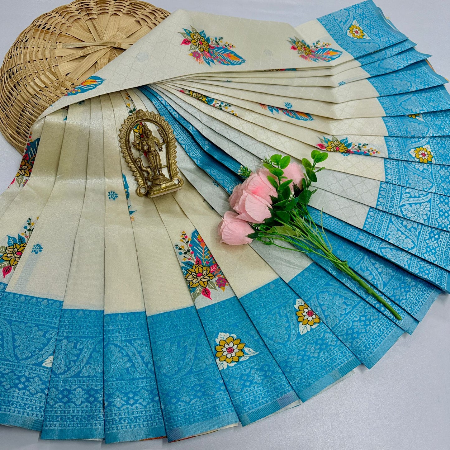 New Launch Digital Meena Tissue Sarees