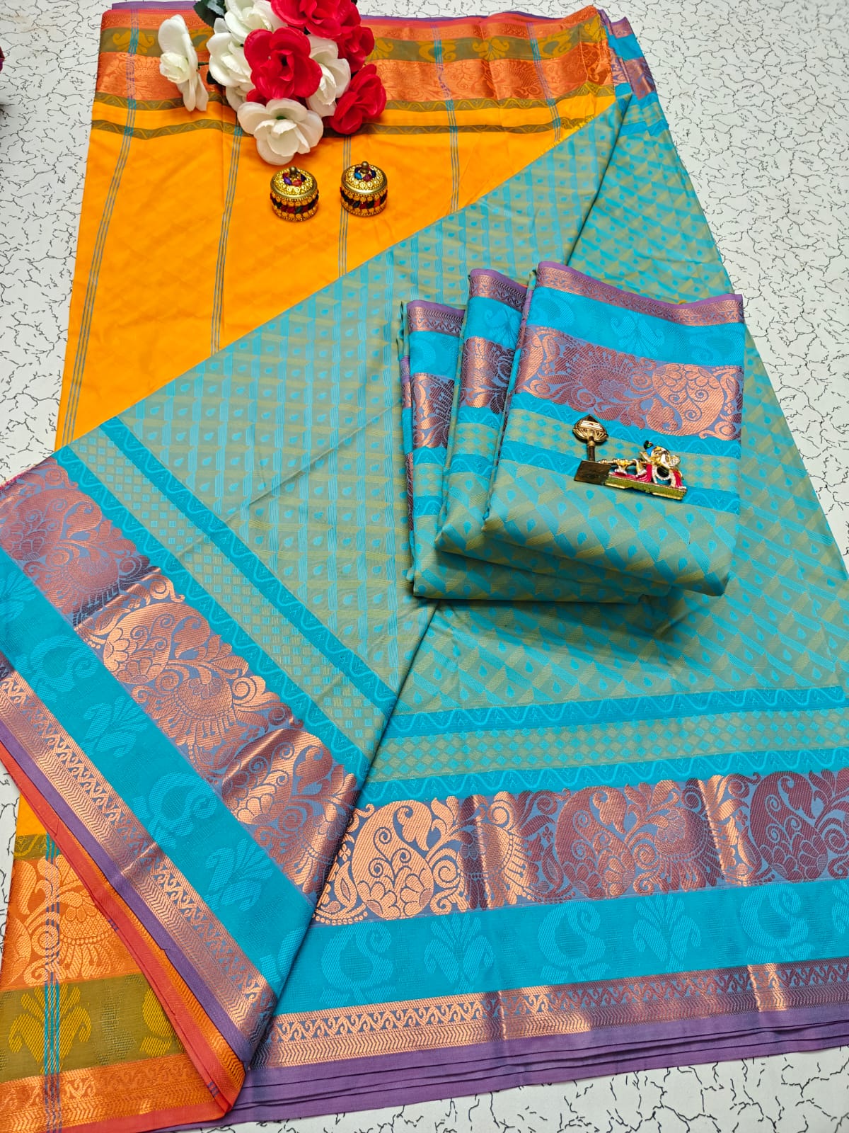 Karizma Silk Saree - 3D Embossed Design