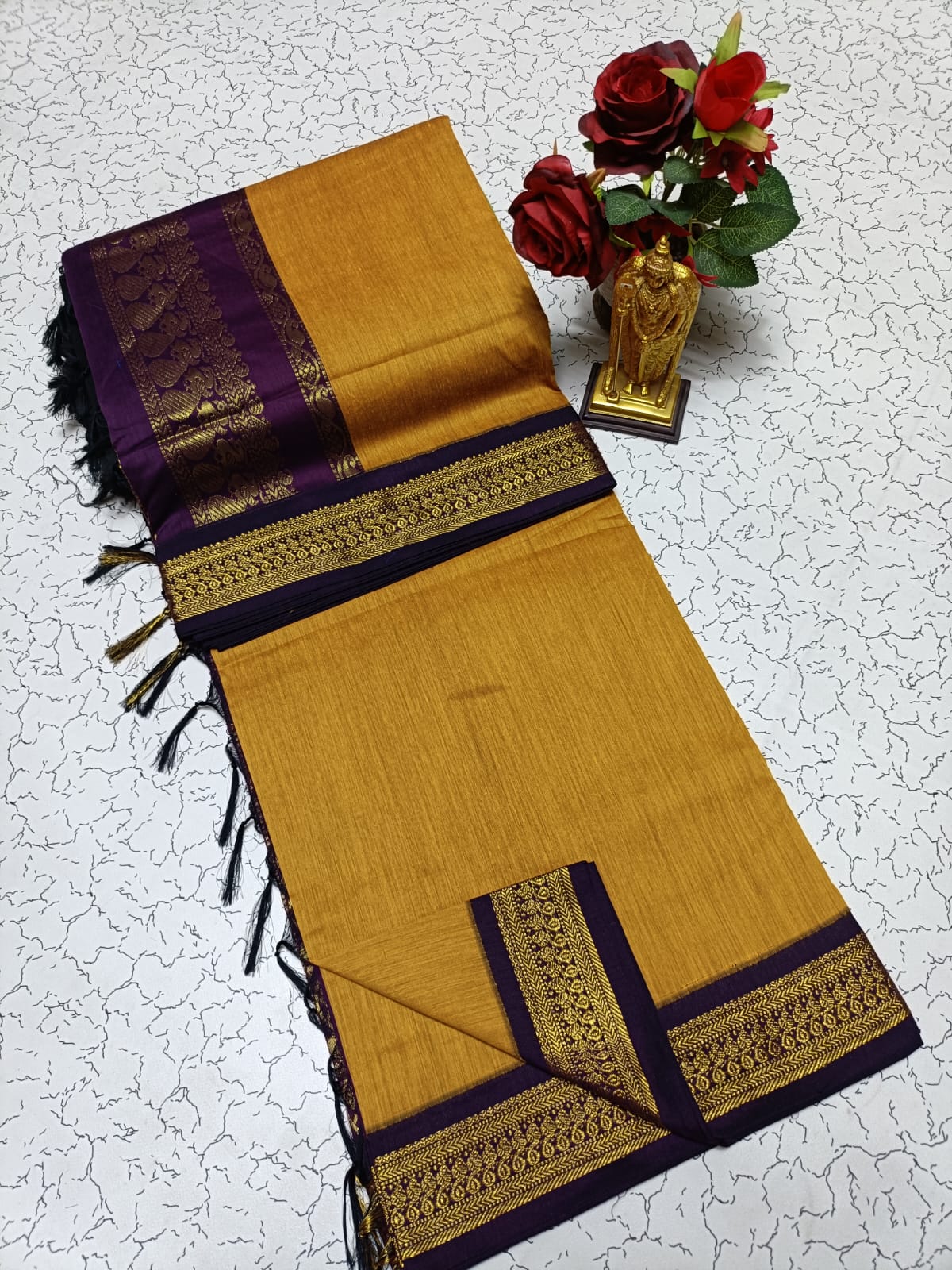 Premium Quality Kalyani Cotton Saree / Lata Gadwal Paithani