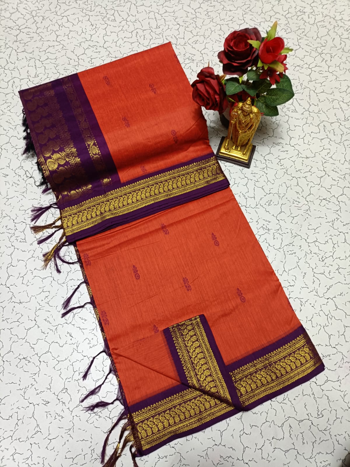 Premium Quality Kalyani Cotton Saree / Lata Gadwal Paithani