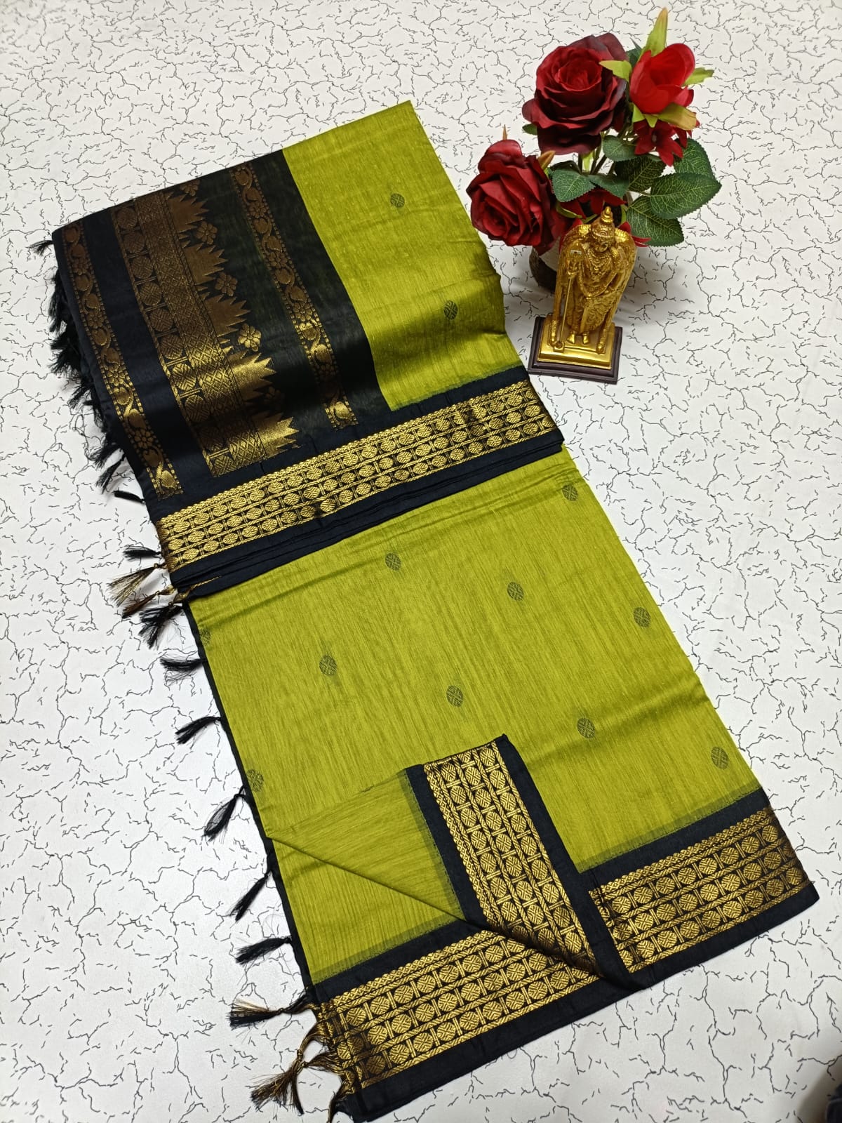 Premium Quality Kalyani Cotton Saree / Lata Gadwal Paithani