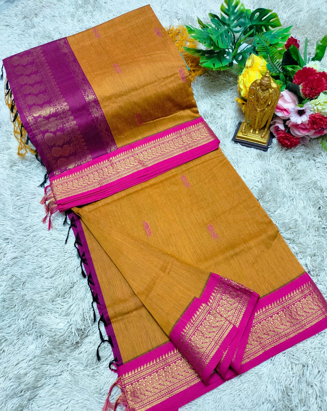 Premium Quality Kalyani Cotton Saree / Lata Gadwal Paithani