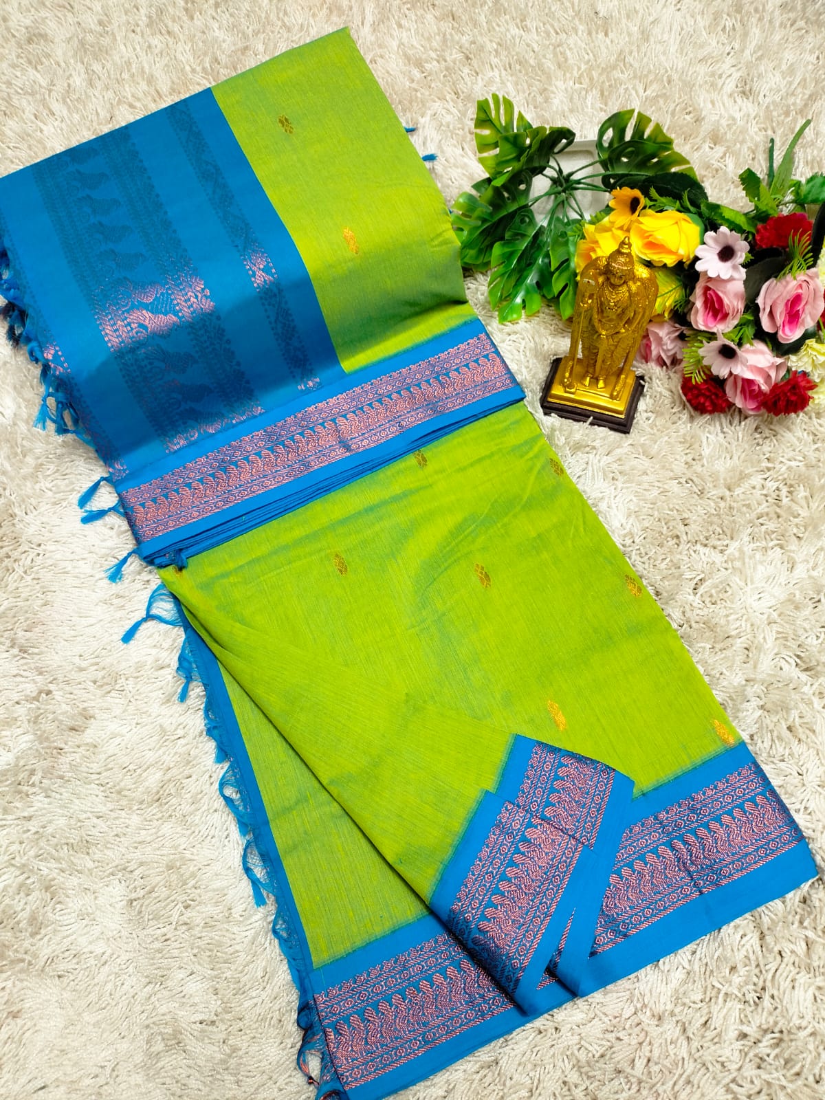 Premium Quality Kalyani Cotton Saree / Lata Gadwal Paithani