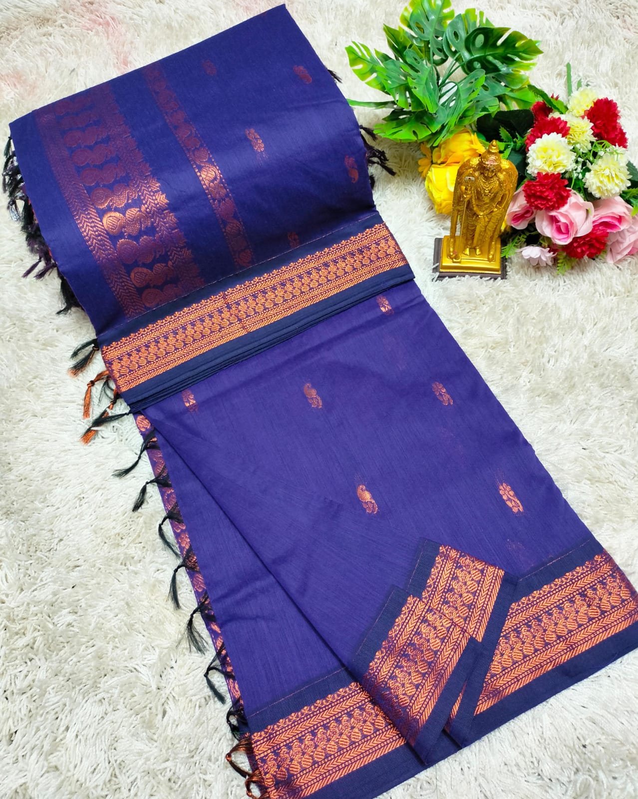 Premium Quality Kalyani Cotton Saree / Lata Gadwal Paithani