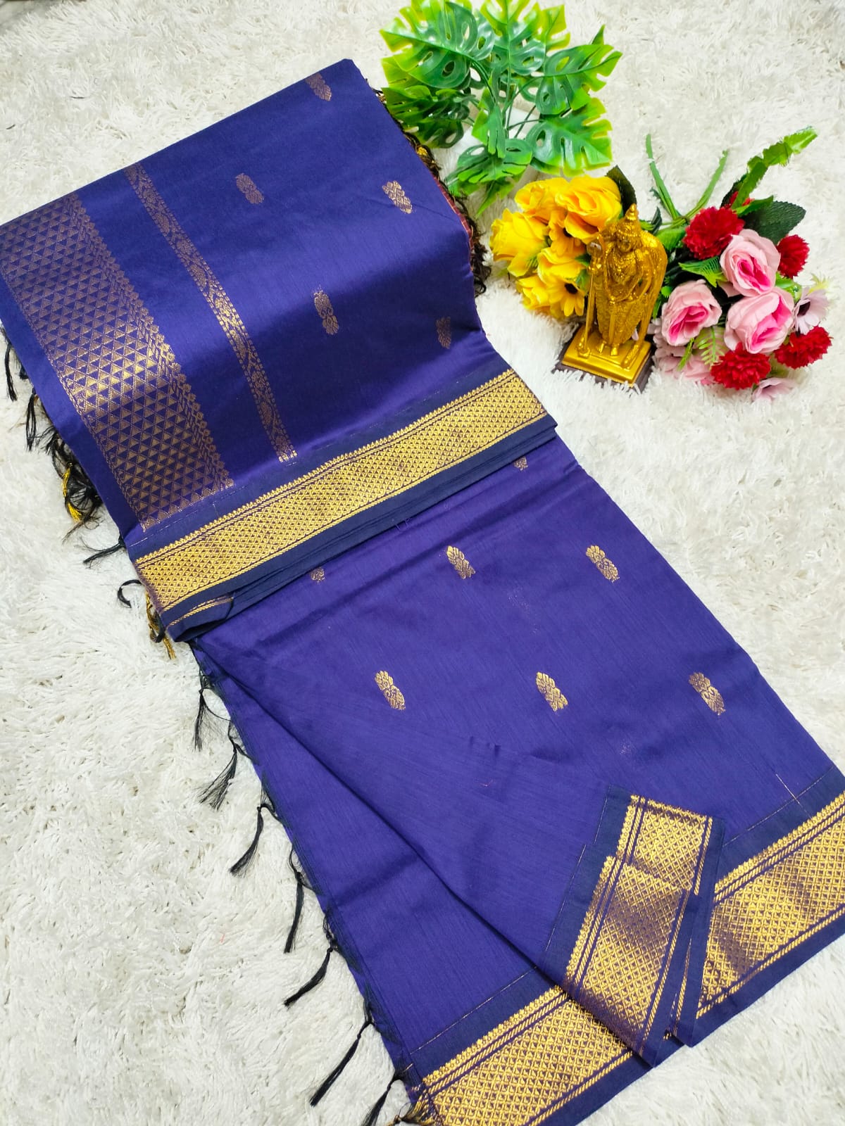 Premium Quality Kalyani Cotton Saree / Lata Gadwal Paithani