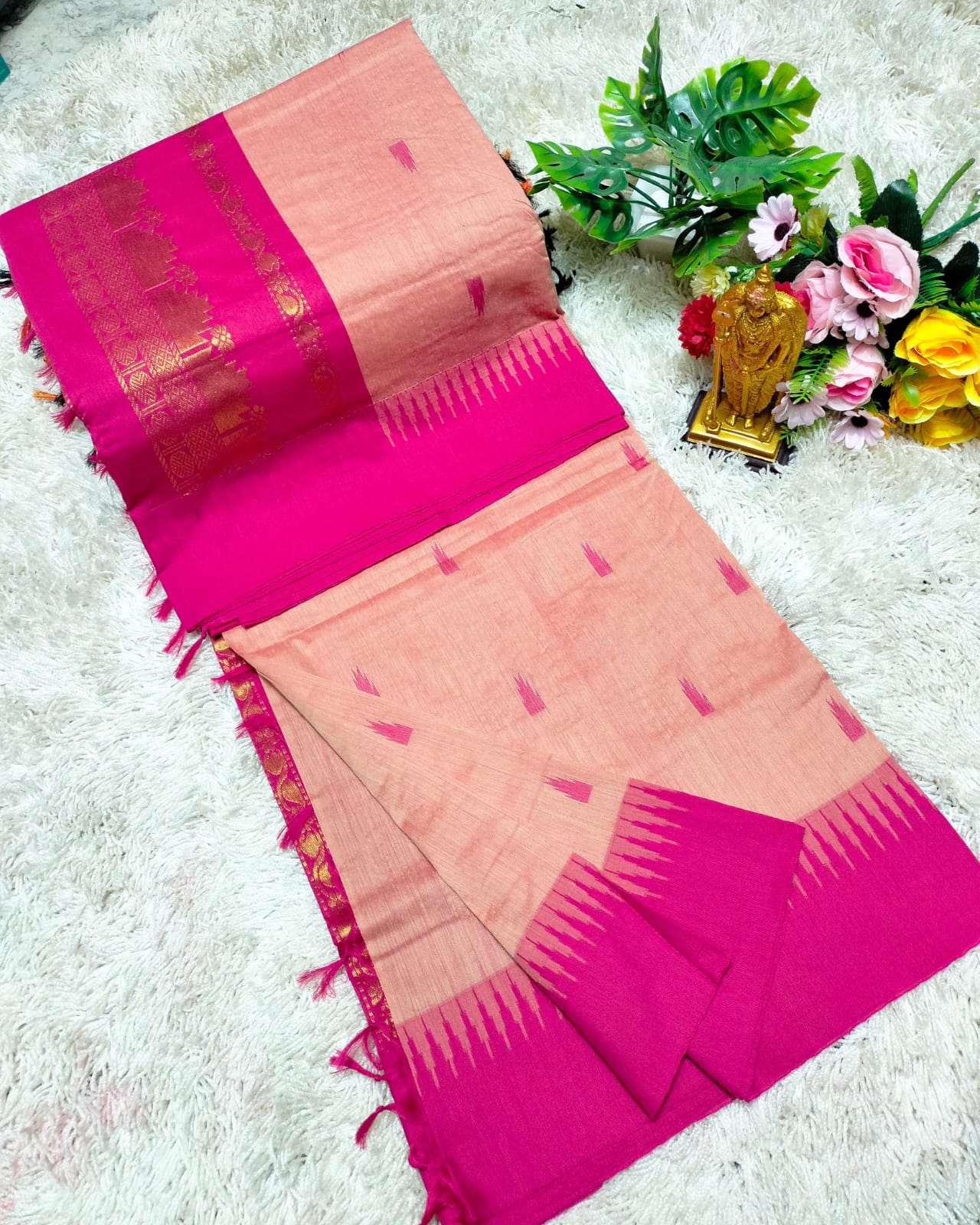 Premium Quality Kalyani Cotton Saree / Lata Gadwal Paithani