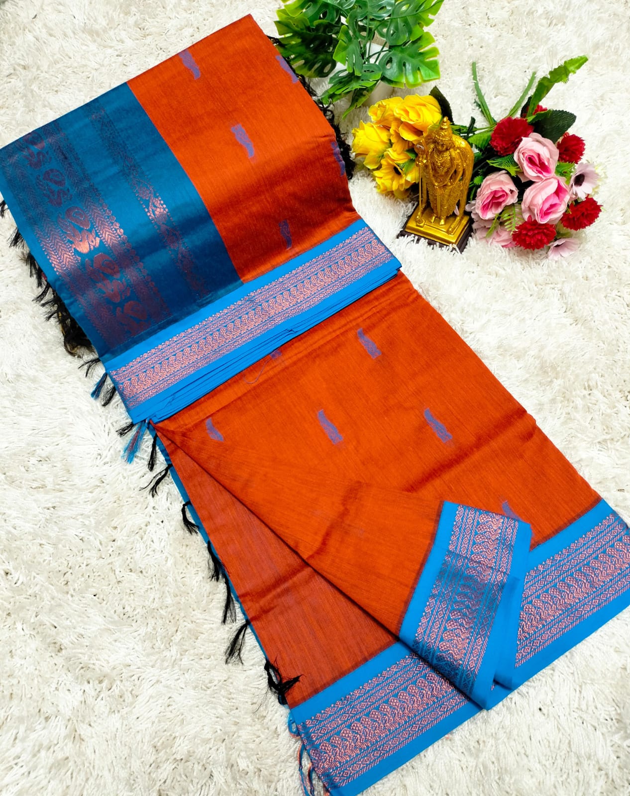 Premium Quality Kalyani Cotton Saree / Lata Gadwal Paithani
