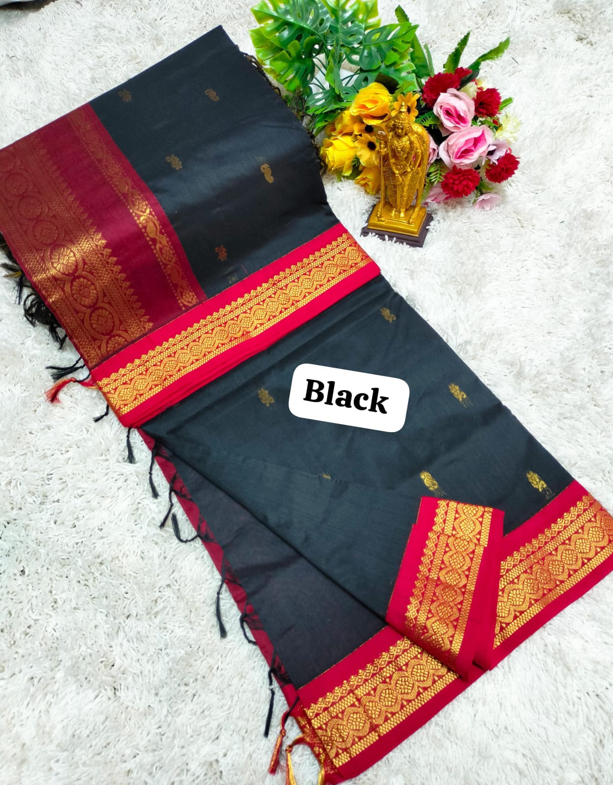 Premium Quality Kalyani Cotton Saree / Lata Gadwal Paithani