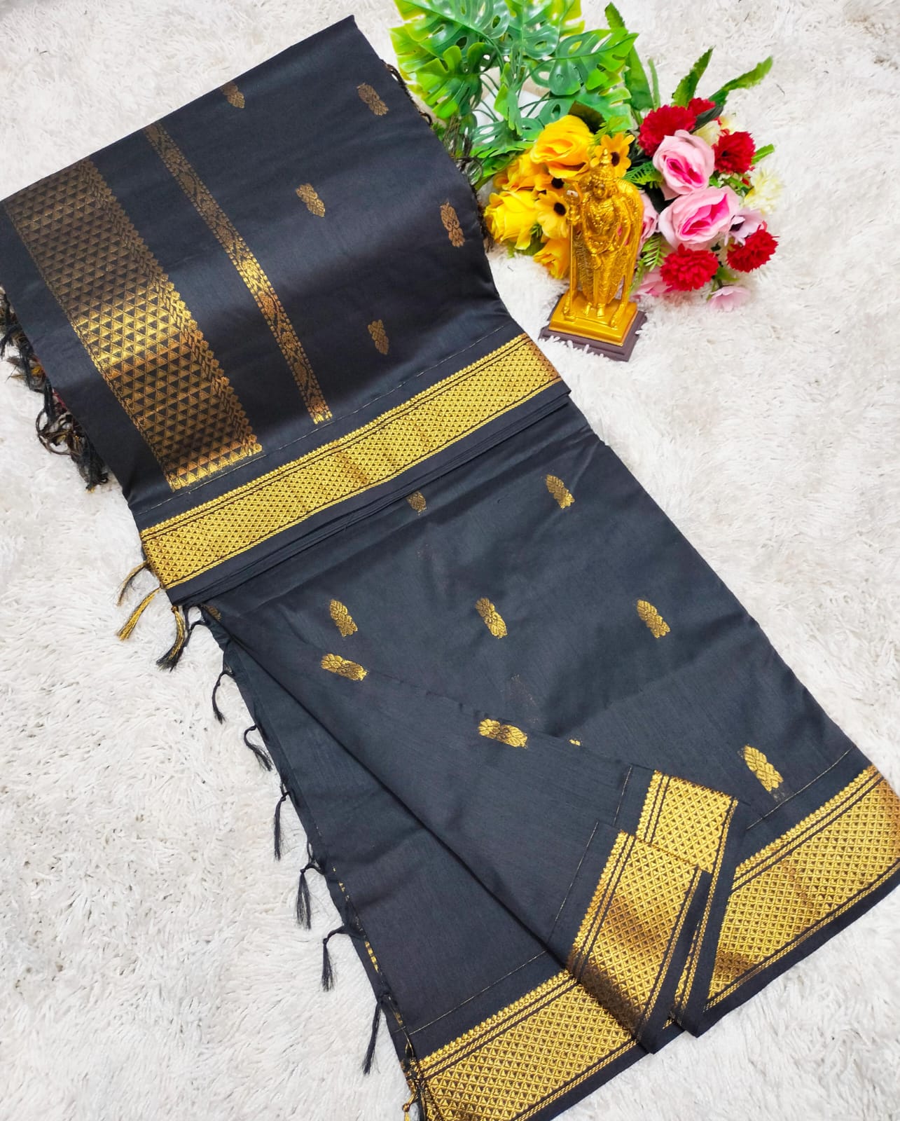 Premium Quality Kalyani Cotton Saree / Lata Gadwal Paithani