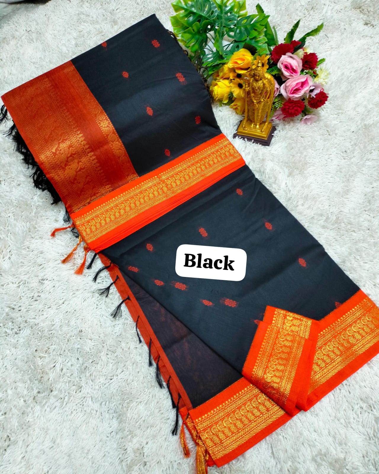 Premium Quality Kalyani Cotton Saree / Lata Gadwal Paithani