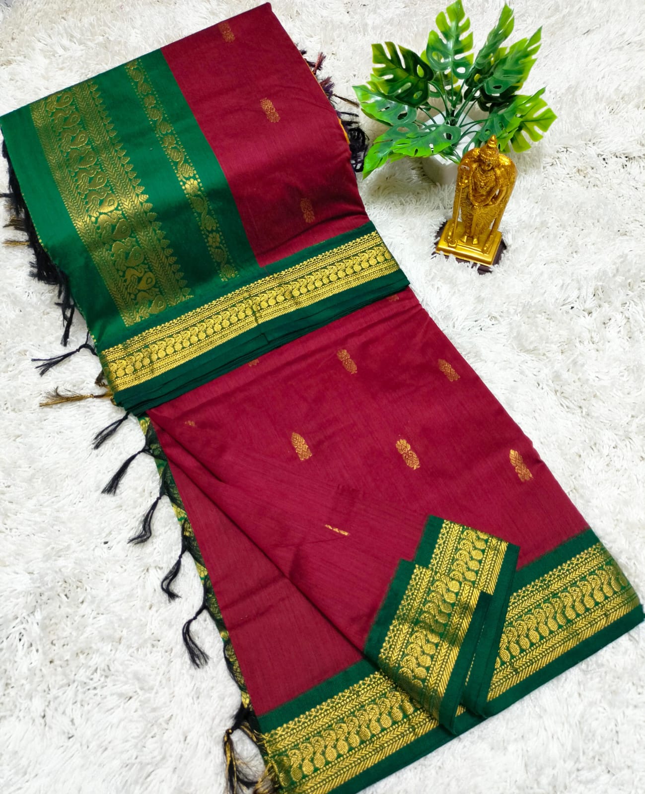 Premium Quality Kalyani Cotton Saree / Lata Gadwal Paithani